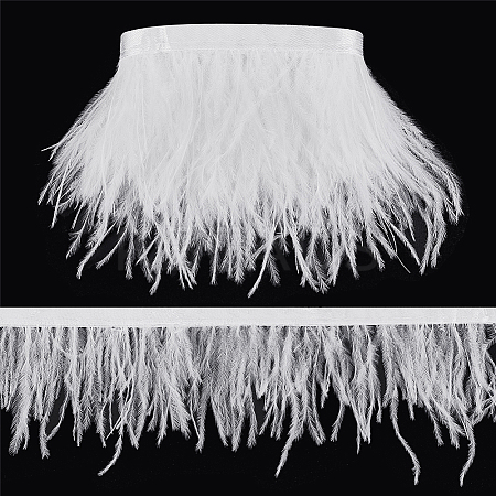 2 Yards Fashion Ostrich Feather Cloth Strand Costume Accessories FIND-GA0003-68A-1