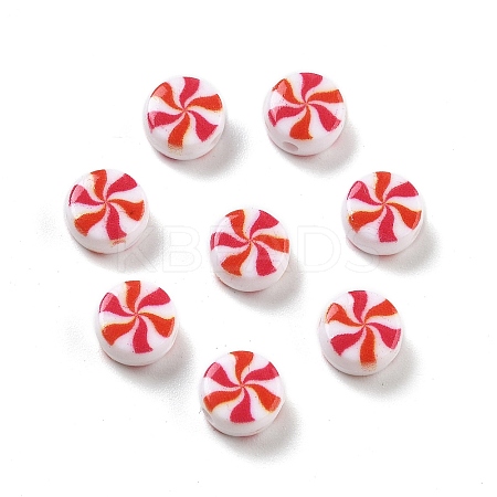 Two Tone Opaque Acrylic Beads OACR-D282-04A-1