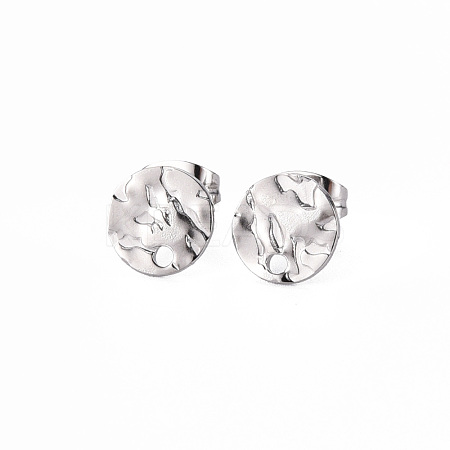 Non-Tarnish 304 Stainless Steel Stud Earring Findings STAS-T052-38A-P-1