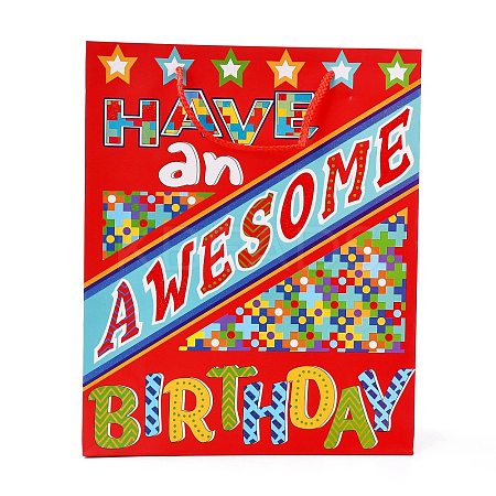 Birthday Theme Rectangle Paper Bags CARB-E004-03B-1
