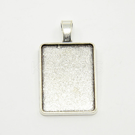 Tibetan Style Alloy Rectangle Pendant Cabochon Settings LS-X-TIBEP-M021-A-05AS-RS-1