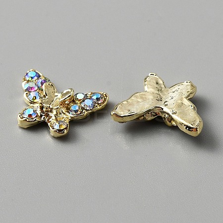 Alloy Rhinestone Cabochons MRMJ-WH0081-33LG-1