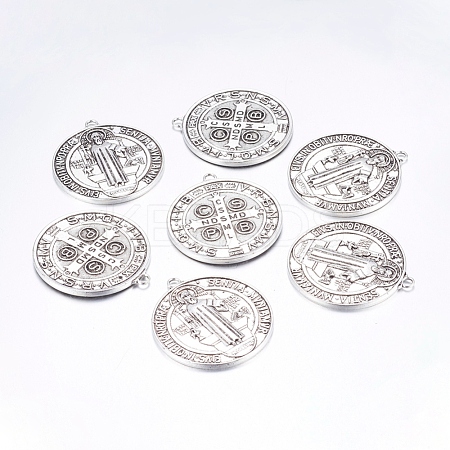 Tibetan Style Alloy Big Pendants X-TIBEP-A17171-AS-FF-1