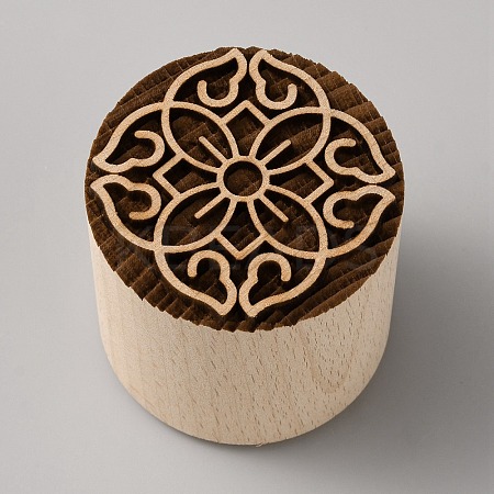 Wooden Hand Press Moon Cake Maker WOOD-WH0025-88C-1