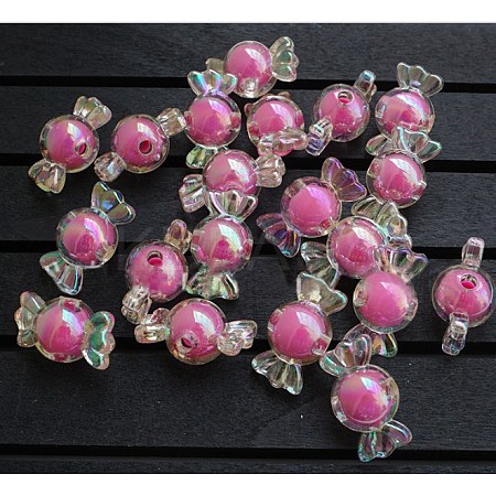 Acrylic Beads LS-MACR-WH0004-07-1