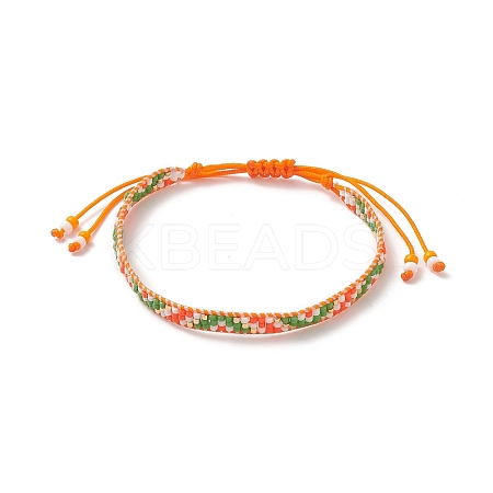 Handmade Japanese Seed Braided Bead Bracelets BJEW-MZ00020-02-1