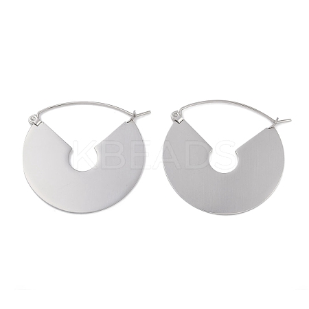 Non-Tarnish 304 Stainless Steel Hoop Earrings EJEW-C105-05P-1