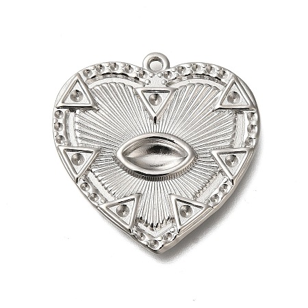 304 Stainless Steel Pendant Rhinestone Settings STAS-H225-06P-1