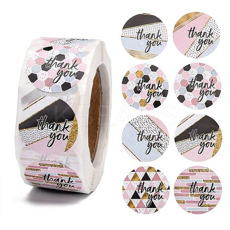1 Inch Thank You Stickers LS-DIY-G013-A19-1