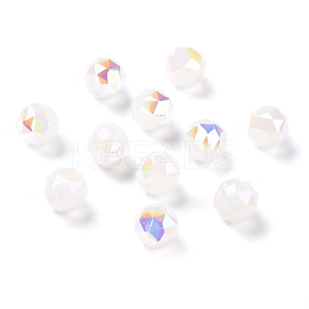 Electroplate Opaque Glass Beads EGLA-B003-02A-01-1