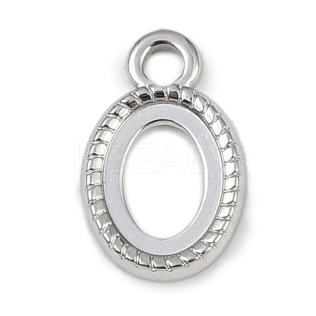 304 Stainless Steel Pendant Cabochon Settings LS-STAS-B092-01P-1