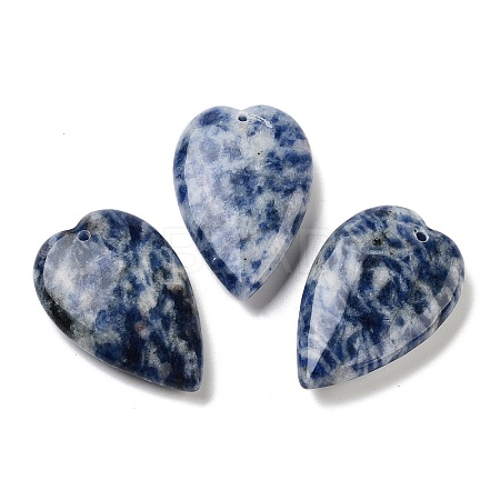 Natural Blue Spot Jasper Pendants G-D087-02K-1