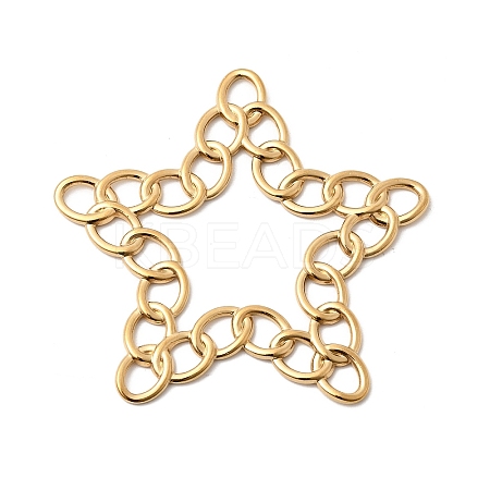304 Stainless Steel Ring Link Big Pendants LS-STAS-B120-02G-1