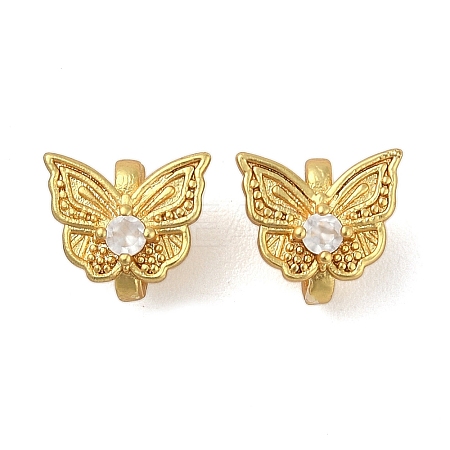 Brass Micro Pave Cubic Zirconia Pendants KK-U045-04G-1