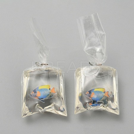 Transparent Resin Big Pendants LS-RESI-TAC0024-01F-1