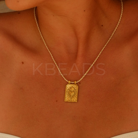 Brass and Enamel Pendant Necklaces FS-WG2CA9F-02-1