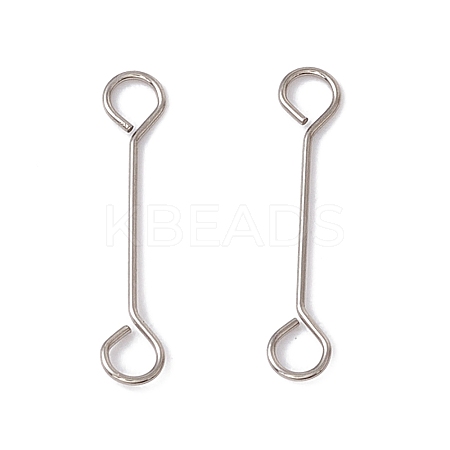 Non-Tarnish 304 Stainless Steel Connector Charms STAS-G291-03A-P-1