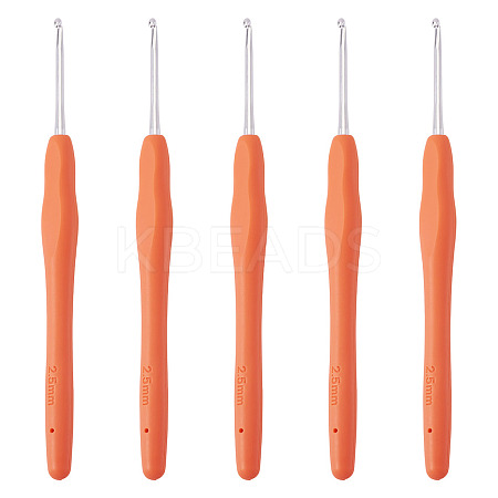 TPR Handle Aluminum Crochet Hook Needles TOOL-TA0001-13F-1