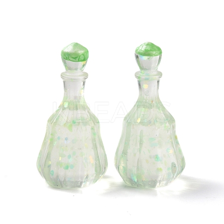 Dummy Bottle Transparent Resin Cabochon LS-RESI-E025-06A-1