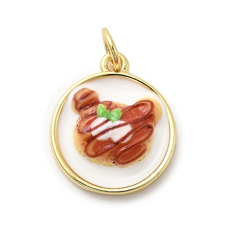 Brass Enamel Pendants KK-A278-02A-G-1