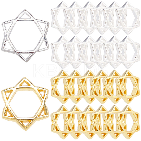 50Pcs Long-Lasting Plated Alloy Bead Frame FIND-SP0002-54-1
