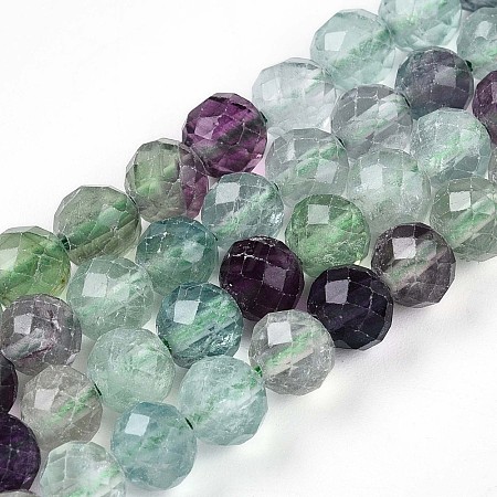 Natural Fluorite Beads Strands G-T140-19A-1