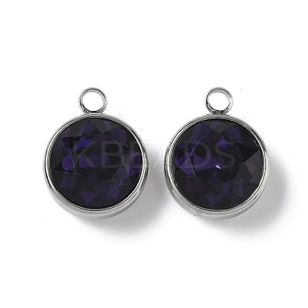 K9 Glass Rhinestone Pendants LS-STAS-F123-26A-1