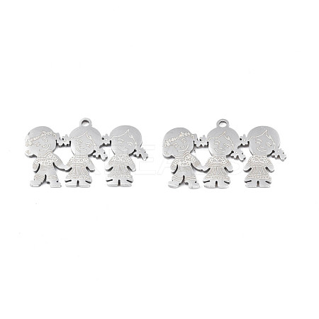 Non-Tarnish 201 Stainless Steel Pendants STAS-N091-152P-1