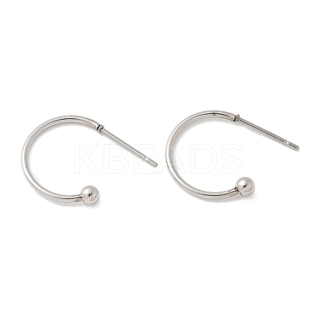 201 Stainless Steel Stud Earring STAS-C117-06B-P-1