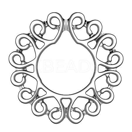 Stainless Steel Flower Clip On Nipple Rings WG76523-02-1