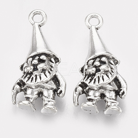 Tibetan Style Alloy Pendants X-TIBEP-T052-14AS-RS-1