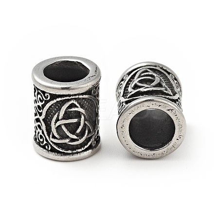Viking Rune 304 Stainless Steel Beads LS-STAS-E164-01AS-1