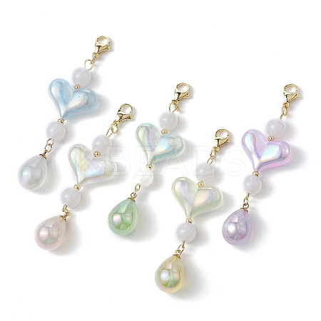 Acrylic Pendant Decorations HJEW-JM01132-1