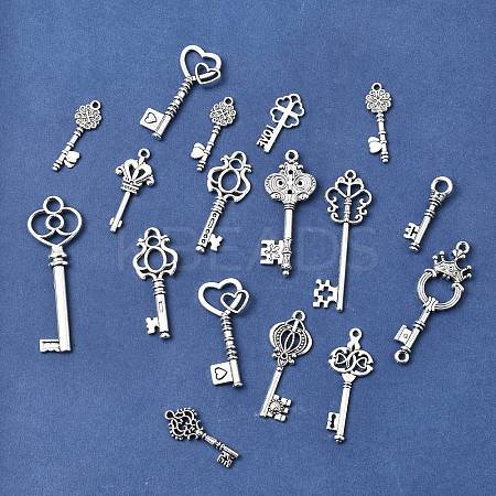 Tibetan Style Alloy Pendants FIND-D040-01AS-1