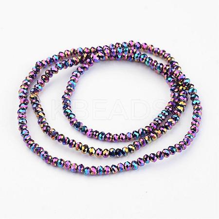 Electroplate Glass Bead Strands EGLA-G014-2mm-FP10-1