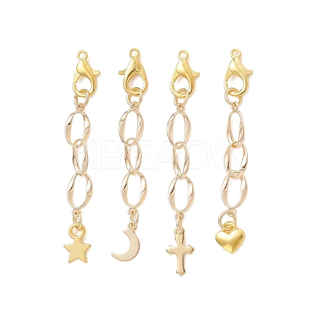 4Pcs Brass Oval Link Extender FIND-JF00187-1