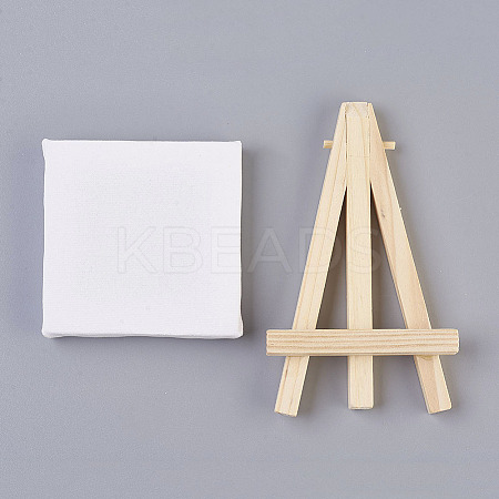 Folding Wooden Easel Sketchpad Settings DIY-WH0063-08-1