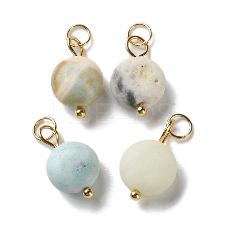 Natural Flower Amazonite Pendants STAS-C120-10G-02-1