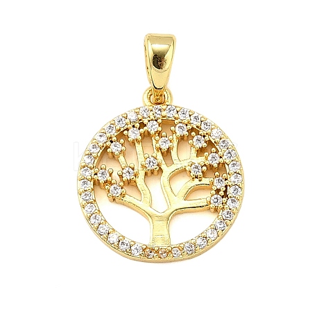 Brass Micro Pave Cubic Zirconia Pendants LS-KK-R227-02G-1