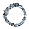Natural Devil Blue Aquamarine Beads Strands G-K376-A06-4mm-3