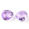Spray Painted Transparent Glass Beads GLAA-T022-26-A02-3