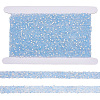 1 Roll Resin Rhinestone with Plastic Imitation Pearl Beaded Trim DIY-BC0015-57A-1