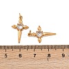 304 Stainless Steel with Clear Cubic Zirconia Pendants STAS-G364-01G-3