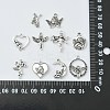 100Pcs 10 Styles Tibetan Style Alloy Pendants TIBEP-CJ0003-05-7