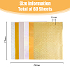 60Sheets 6 Styles PET Stamping Hot Foil Paper DIY-FH0006-10B-2