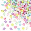 200Pcs Opaque Acrylic Beads Connector Charms FIND-HY0001-30-1