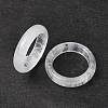 Natural Quartz Crystal Plain Band Ring RJEW-P044-01B-09-3