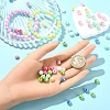 243Pcs 9 Colors Opaque Acrylic Beads MACR-YW0003-69-4