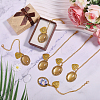DIY Oval Alloy Bachelor's Hat Pendant Decoration Making Kits HJEW-GL00019-5