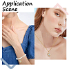 5Pcs Rack Plating Brass Micro Pave Cubic Zirconia Pendants KK-BBC0009-01-5